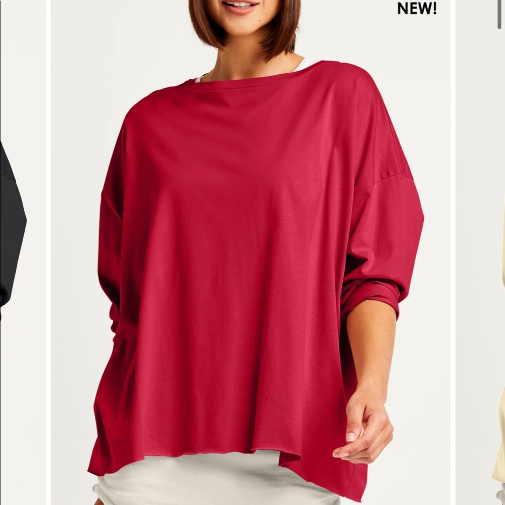 COPY - Planet Lauren G Designer Box Tee Red (maraschino)